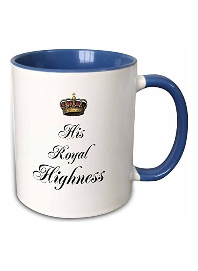 3DROSE Printed Coffee Mug Blue/White