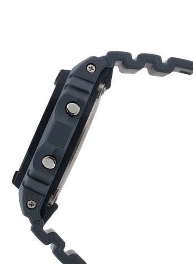 جي شوك ساعة يد رقمية بسوار من الراتينج على شكل ثماني الشكل مقاس 44 مم - لون رمادي طراز DW-5610SU-8DR - Image 2