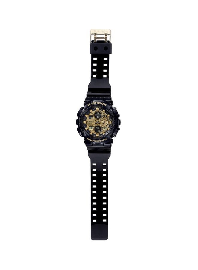 كاسيو ساعة يد كوارتز بعقارب مقاومة للماء بسوار من الإستانلس ستيل طراز GA-140GB-1A1DR للرجال - Image 5