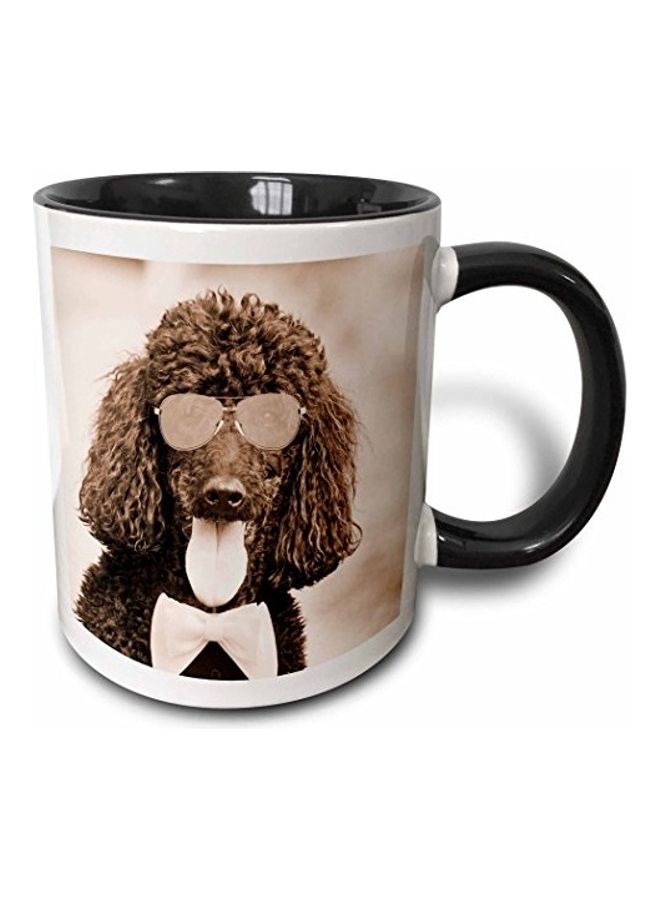 3DROSE Printed Ceramic Mug White/Black