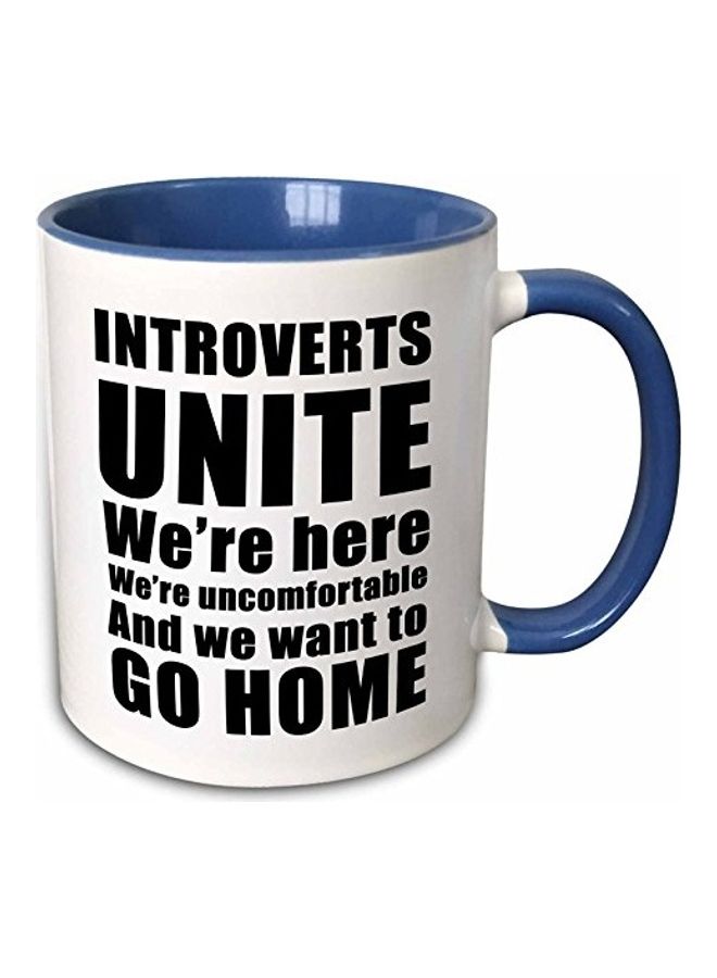 3DROSE Printed Ceramic Mug Blue/White/Black