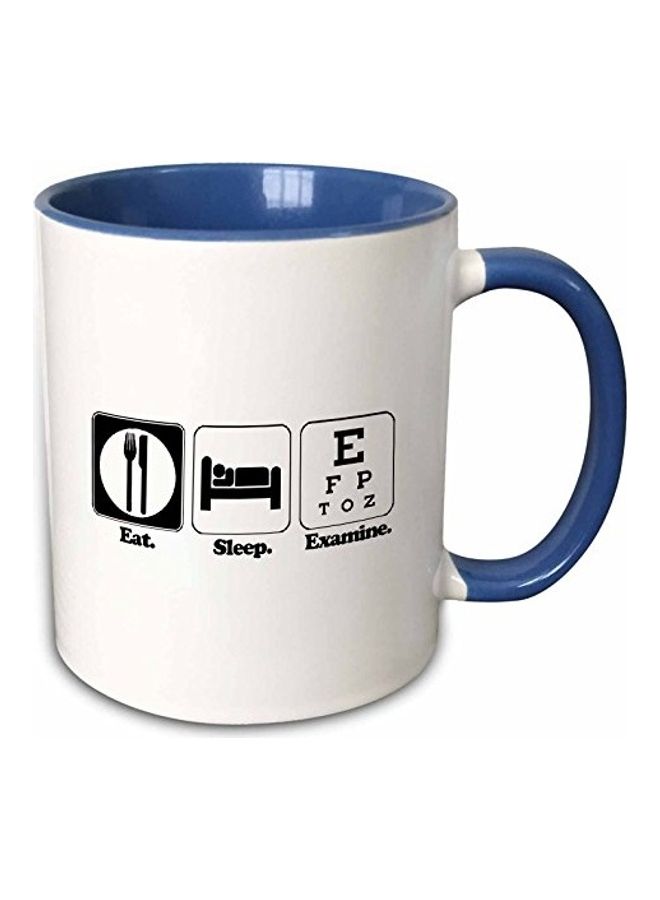 3DROSE Funny Hobby Printed Coffee Mug Blue/White/Black