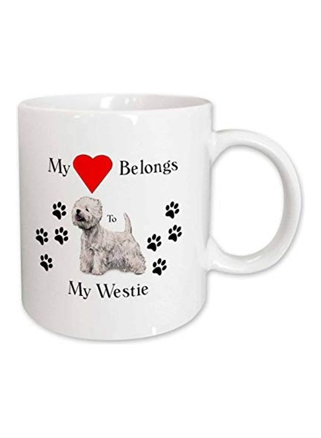 3Dروز قدح قهوة خزفي أبيض