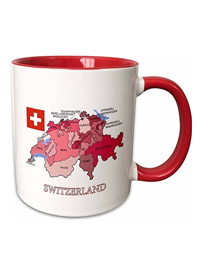 3Dروز مج قهوة بطبعة رسمة ثلاثية الأبعاد متعدد الألوان