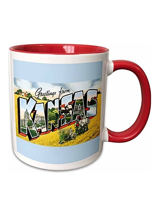 3Dروز مج قهوة بطبعة رسمة ثلاثية الأبعاد متعدد الألوان