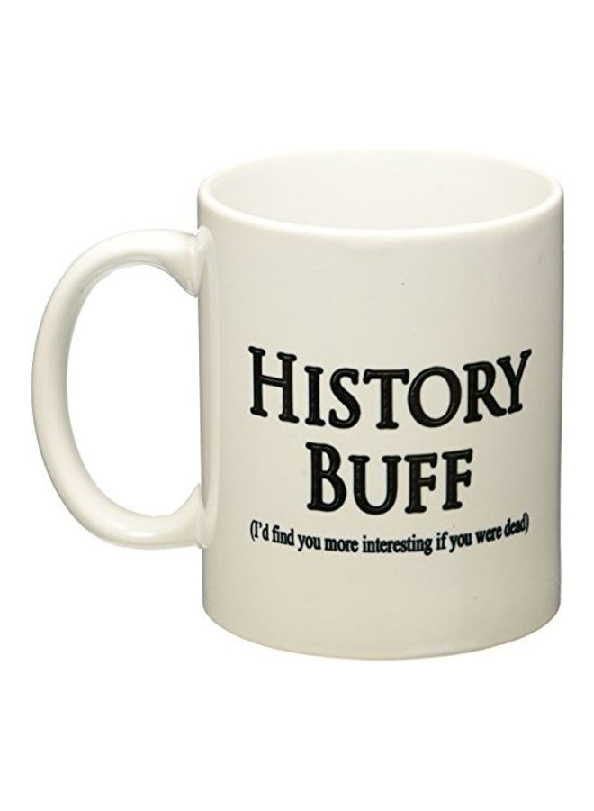 3Dروز مج من السيراميك بطبعة عبارة "History Buff" متعدد الألوان - Image 3