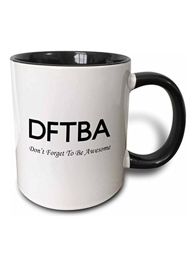 3Dروز مج مطبوع عليه عبارة "Dont Forget To Be Awesome" متعدد الألوان