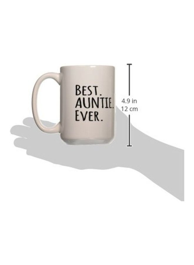 3DROSE Best Auntie Ever  Ceramic Mug Multicolour - Image 2