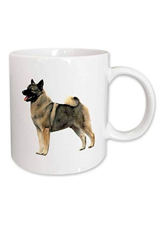 3DROSE Dog Photo Print Mug White/Brown/Black - Image 1