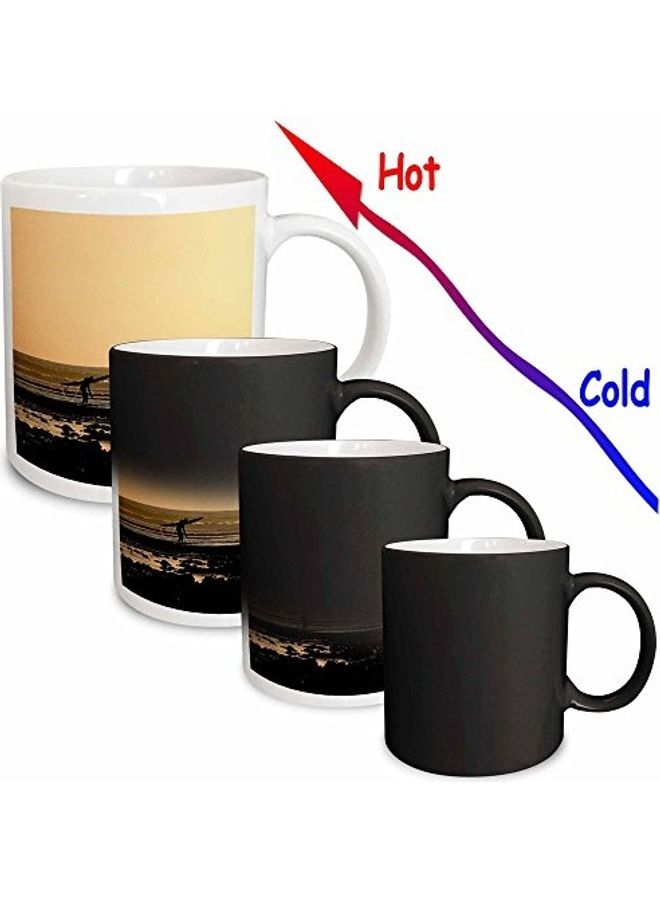 3Dروز مج مطبوع عليه عبارة "A Day Is Ending At The Beach At Ventura California" متعدد الألوان - Image 2