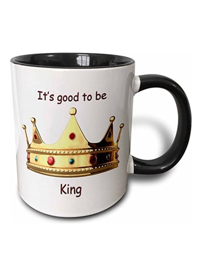 3DROSE It's Good To Be King Printed Mug Multicolour