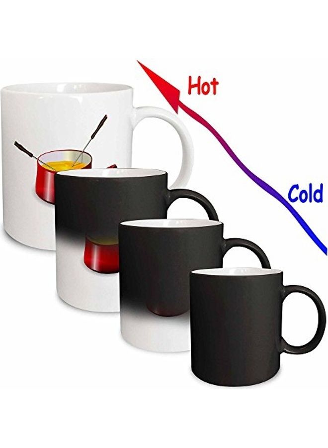 3Dروز مج متغير سحري بتصميم وعاء فوندو كلاسيكي مع جبن متعدد الألوان - Image 3