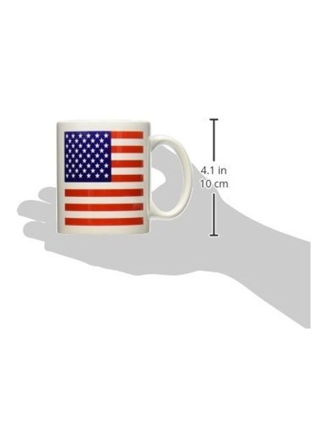 3DROSE American Flag Ceramic Mug Multicolour  - Image 2