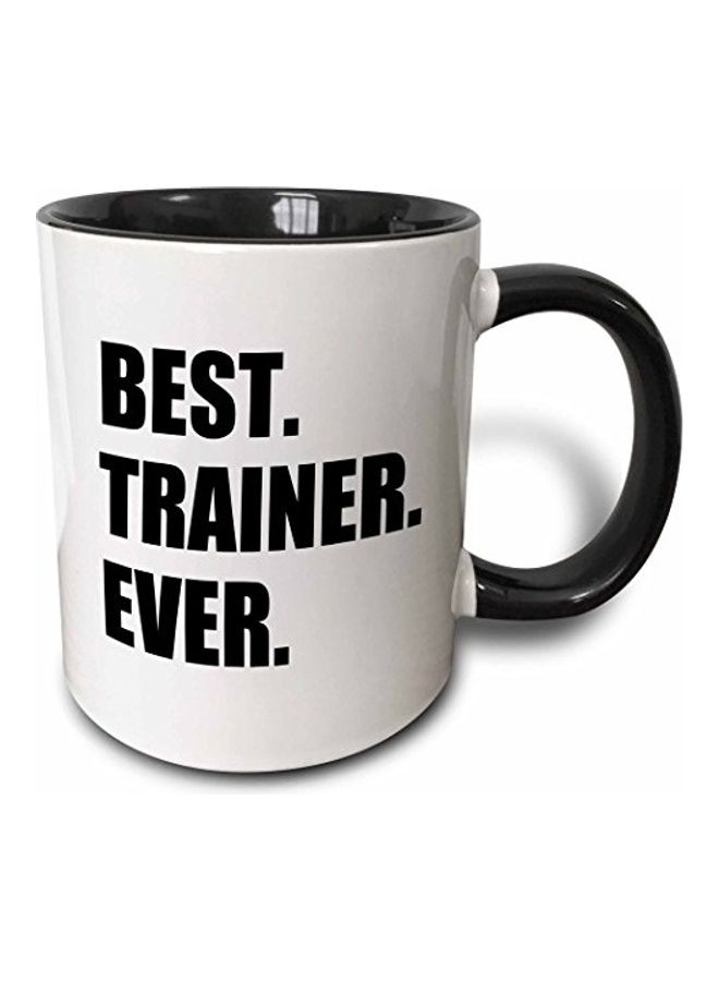 3DROSE Best Trainer Ever Mug Black/White