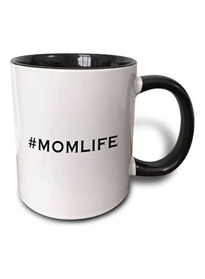 3DROSE Momlife Two Tone Mug White/Black