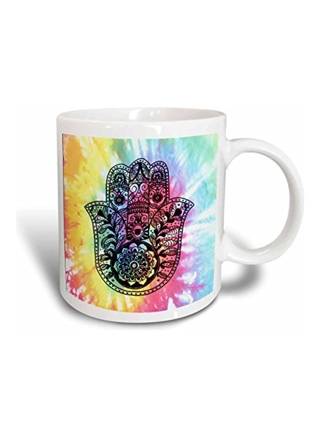 3Dروز مج من السيراميك بطبعة متعدد الألوان