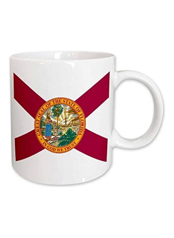 3DROSE Flag of Florida Ceramic Mug Multicolour  - Image 1