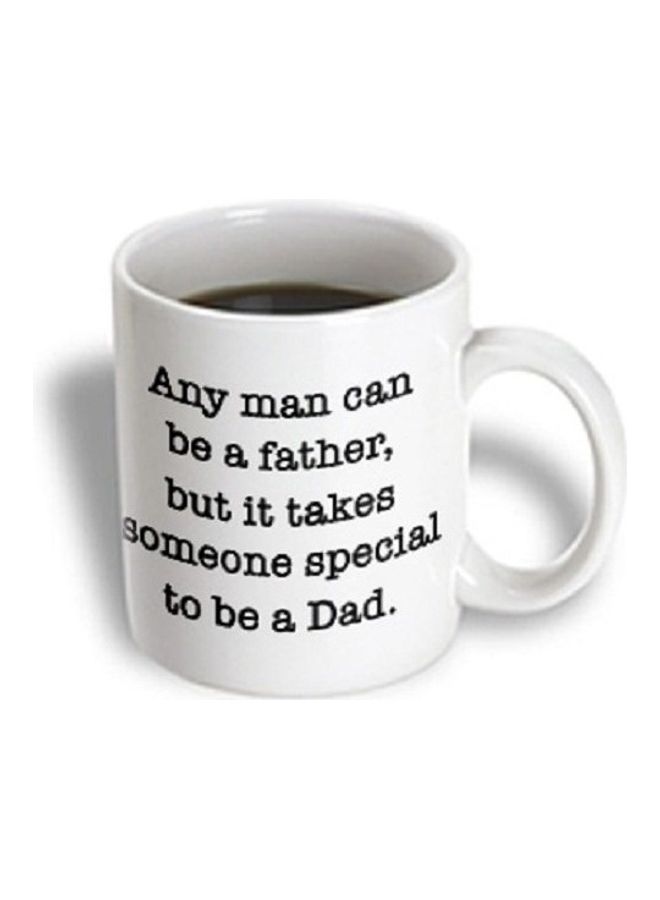 3Dروز مج من السيراميك بطبعة أبيض/ أسود