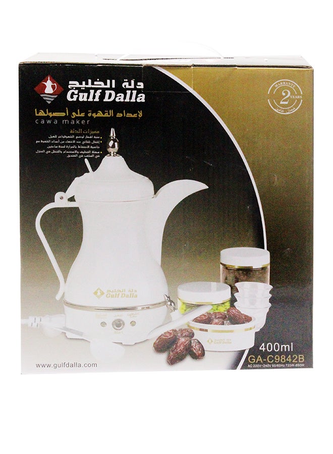 Gulf Dalla Coffee Maker 400.0 ml GA-C9842B White/Gold  - Image 3