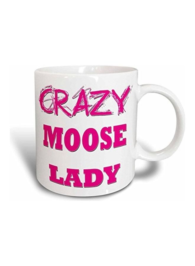 3DROSE Printed Ceramic Mug White/Pink