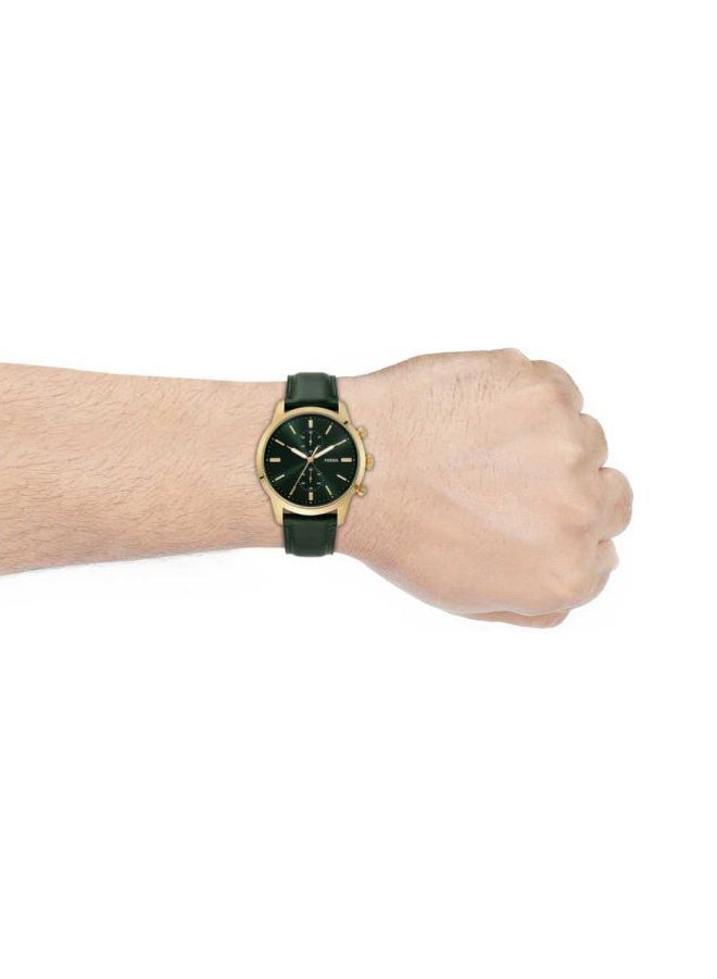 FOSSIL men Townsman Leather Chronograph Watch FS5599  - Image 4