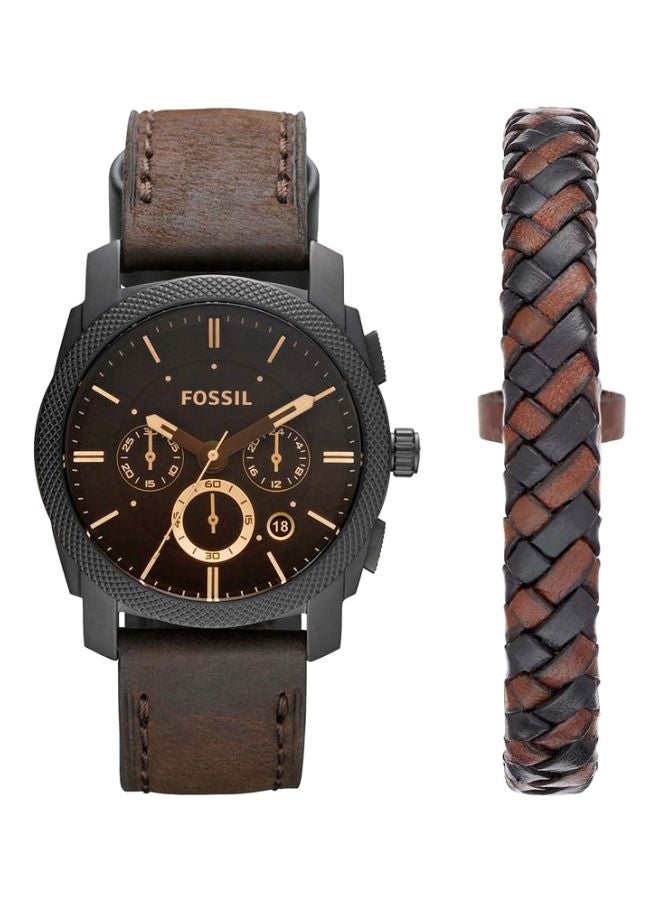 فوسيل ساعة يد بعقارب ضد الماء طراز Fs5251set للرجال - Image 1