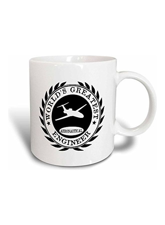 3Dروز مج رائع مطبوع عليه عبارة Worlds Greatest Aeronautical Engineer Magic أبيض 600ملليلتر - Image 1