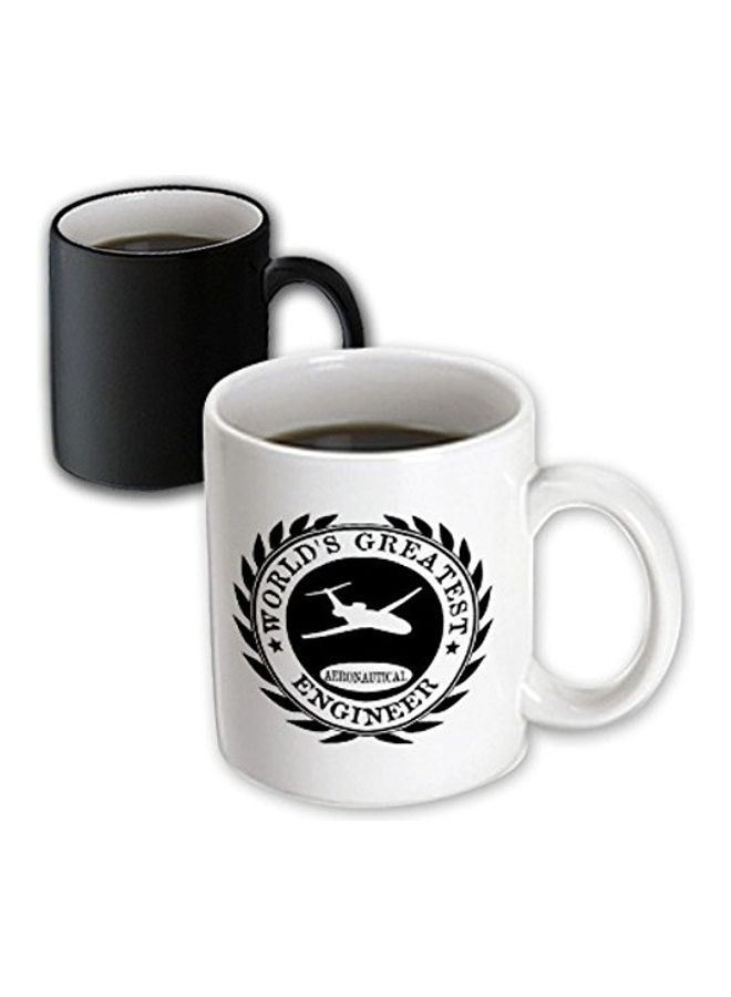 3Dروز مج رائع مطبوع عليه عبارة Worlds Greatest Aeronautical Engineer Magic أبيض 600ملليلتر - Image 2