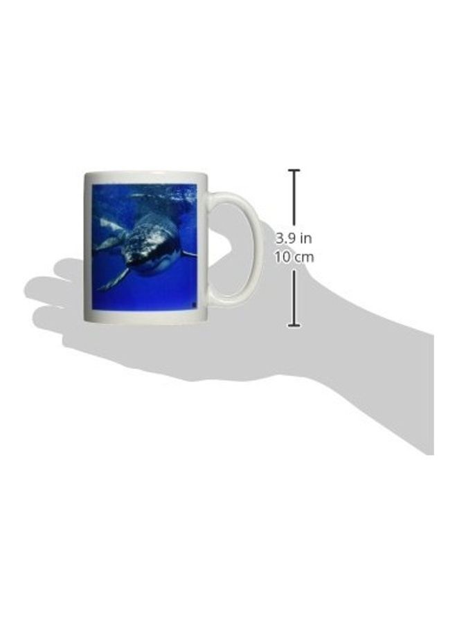 3DROSE Great White Shark Ceramic Mug White - Image 2
