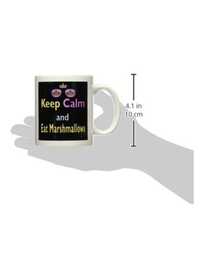 Word Printed Mug White/Black