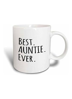 3DROSE Best Auntie Ever Mug White/Black 