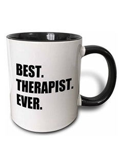 3DROSE Best Therapist Ever Mug Black/White 