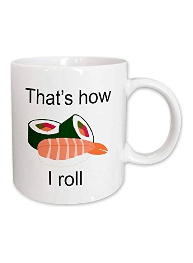 3Dروز مج بطبعة كلمة أبيض