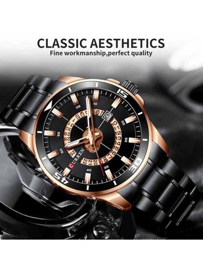 CURREN - Stainless Steel Analog Watch 8359 - 50 mm - Black - Image 1