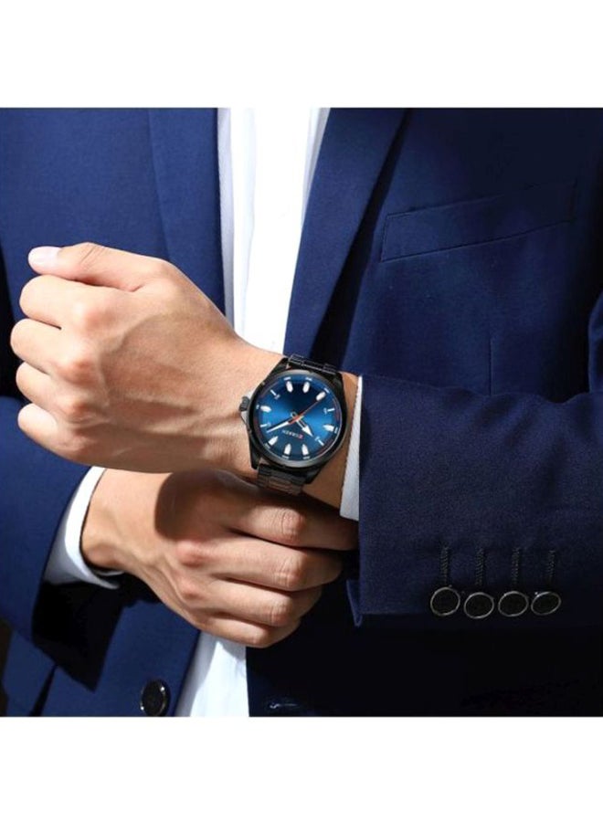 كارين ساعة يد بعقارب مقاومة للماء طراز 8320 - مقاس 46 مم - لون أسود للرجال - Image 5