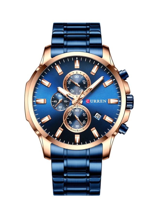 CURREN Men's Stainless Steel Chronograph Watch 4338 - Image 1