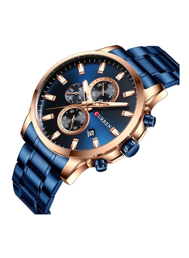 CURREN Men's Stainless Steel Chronograph Watch 4338 - Image 2