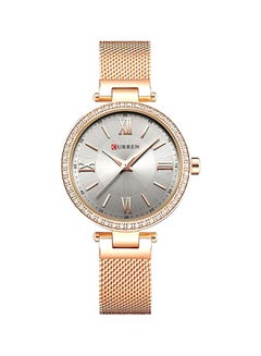 Women's Water Resistant Analog Watch 9011 - 35 mm - Rose Gold