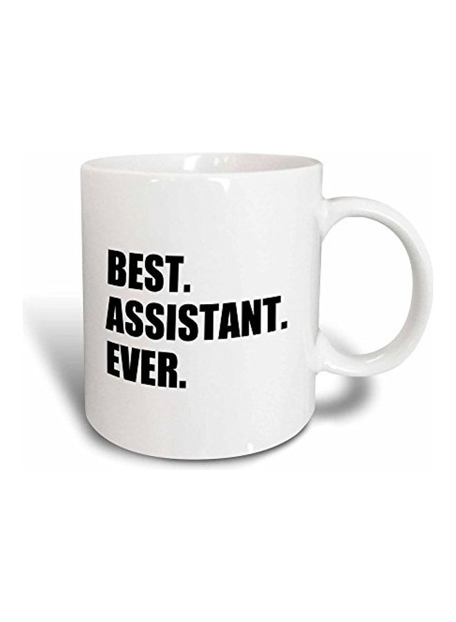 3DROSE Best Assistant Ever Printed Magic Mug White/Black - Image 1