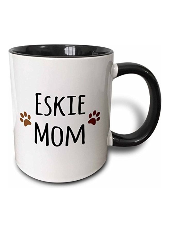 3DROSE Printed Ceramic Mug White/Black