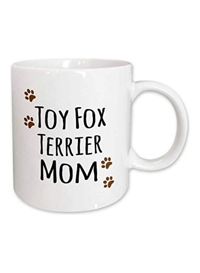 3DROSE Printed Ceramic Mug White/Black/Brown - Image 1