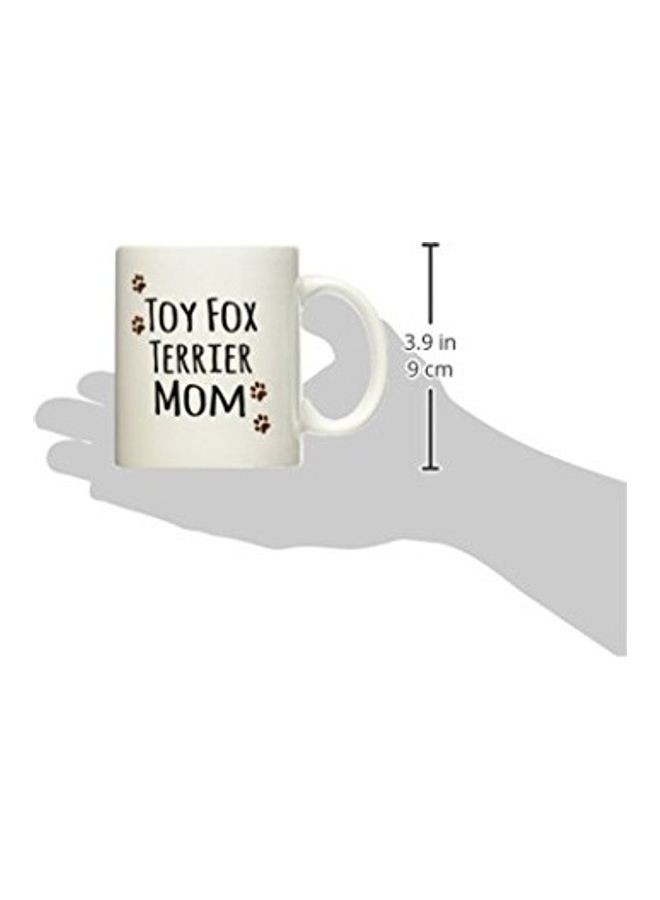 3DROSE Printed Ceramic Mug White/Black/Brown - Image 2