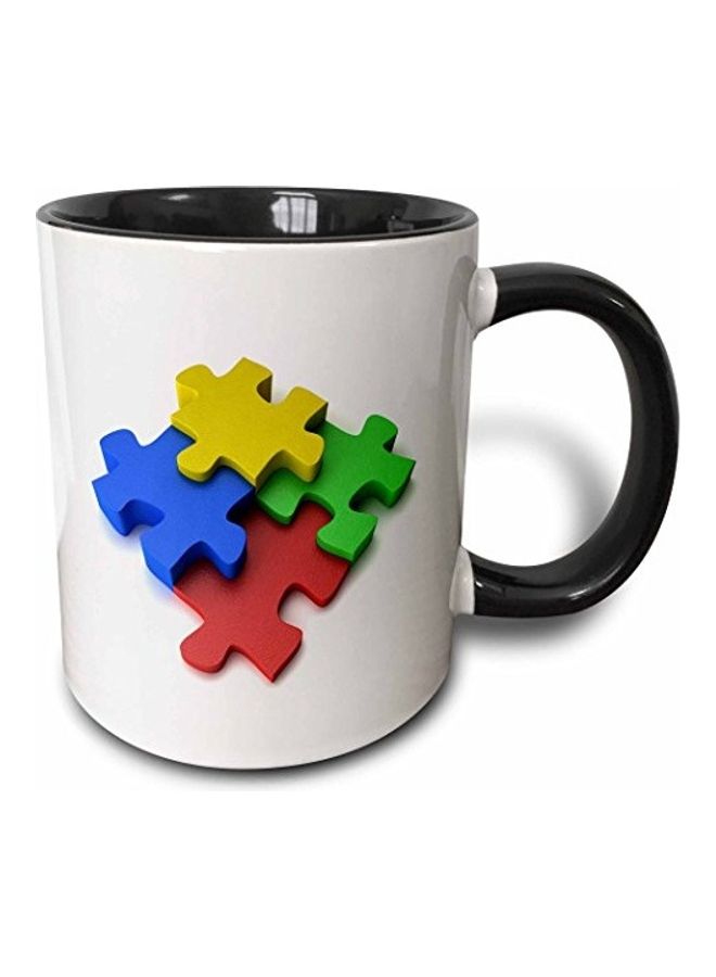 3Dروز مج من السيراميك بطبعة متعدد الألوان