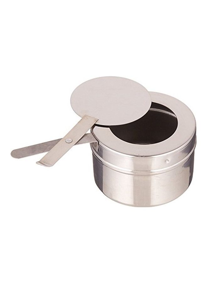 Winco Fuel Holder With Cover Silver 