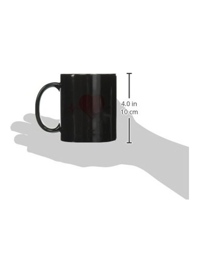 3Dروز قدح تحويل سحري بتصميم خط ضربات القلب أبيض/أحمر - Image 2