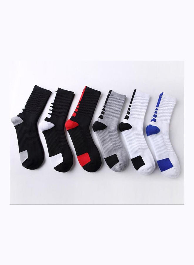 Pair Of 3 Basketball Socks Multicolour