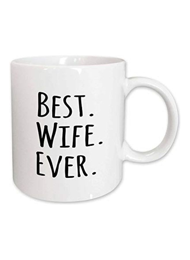 3Dروز Best Wife Ever Printed Mug White/Black 