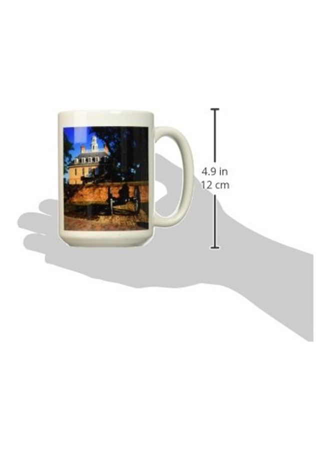 3Dروز مج مطبوع عليه صورة قصر الحاكم في ويليامزبرغ بولاية فرجينيا سيراميك - Image 2