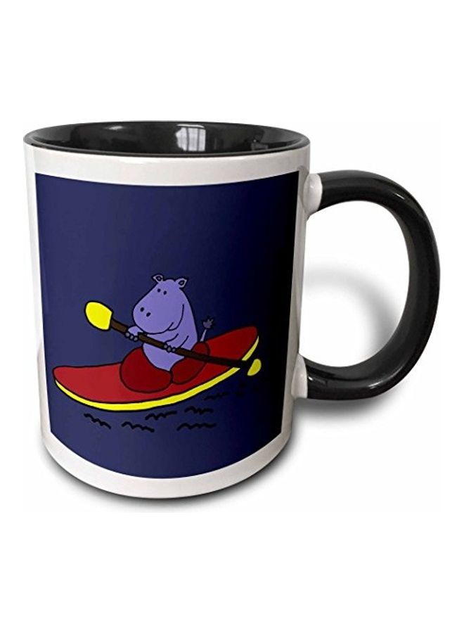 3DROSE Funny Goldfish Wearing Santa Claus Hat  Mug Black/Red/Purple