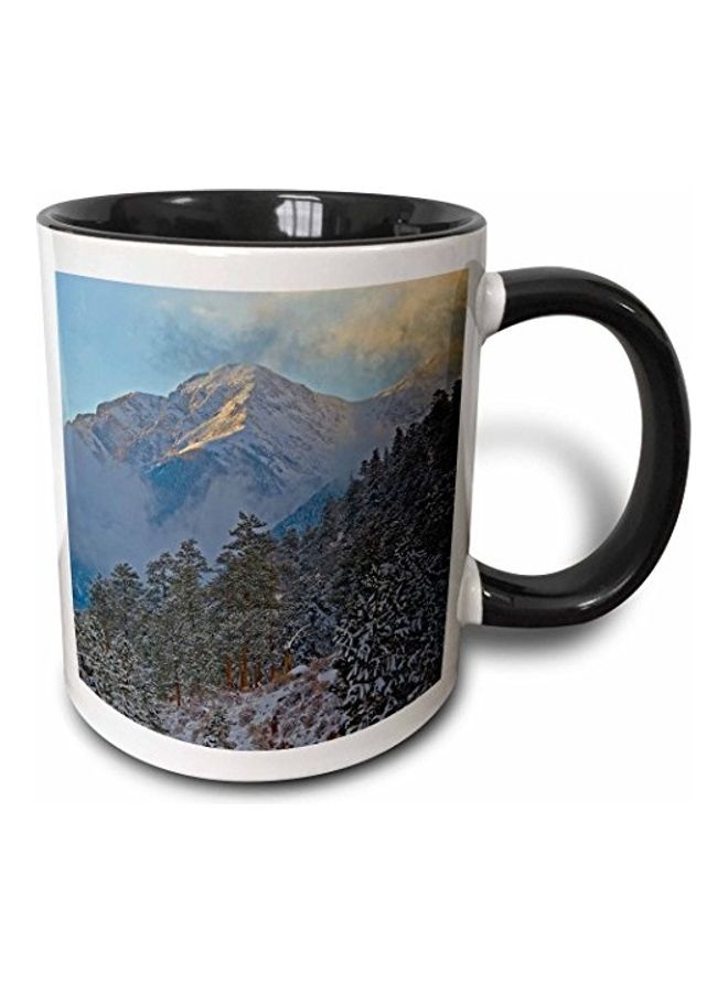 3Dروز مج قهوة بطبعة جبال كولورادو متعدد الألوان